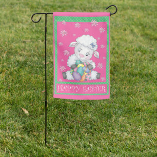Easter Lamb Garden Flag