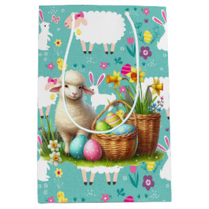Easter Lambs Medium Gift Bag