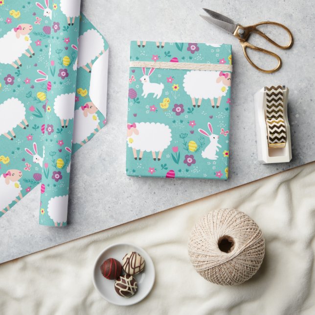 Easter Lambs Wrapping Paper (Crafts)