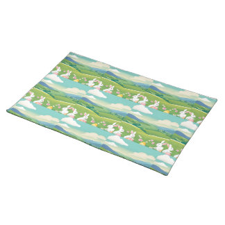 Easter landscape cloth placemat