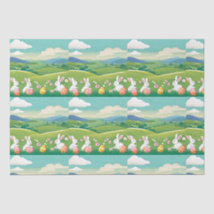 Easter landscape tissue paper