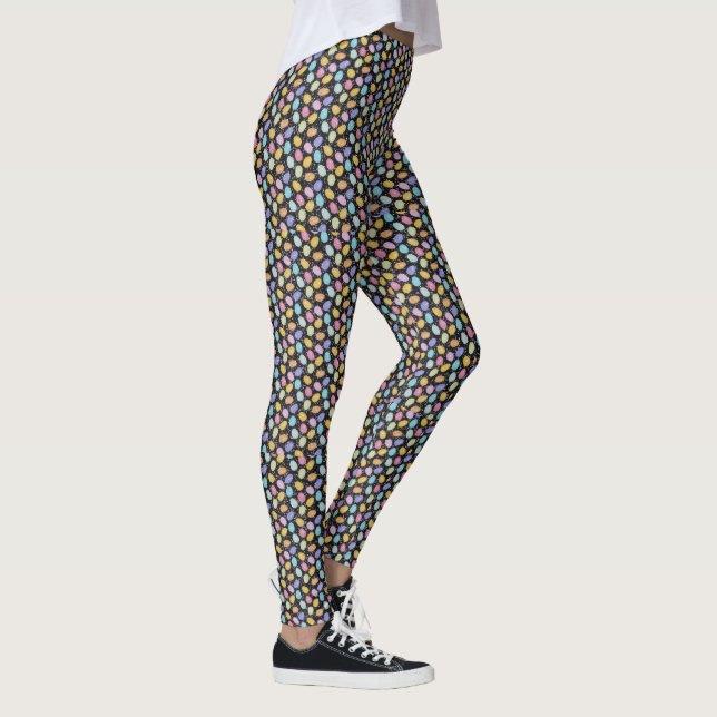 EASTER Leggings Bunny Egg Yoga Pants Women's Girls (Right)