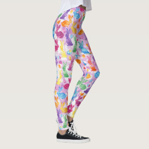 Girls Easter Egg Print Capri Leggings - Spring Celebrations