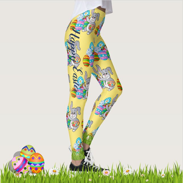 EASTER Leggings Bunny Egg Yoga Pants Women's Girls (Creator Uploaded)