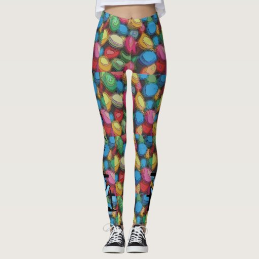 Girls Pastel Easter Egg Buttery Soft Leggings