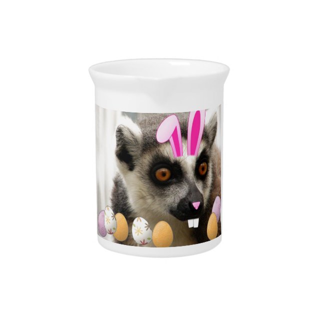 Easter Lemur Drink Pitcher (Front)