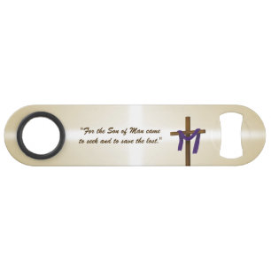 Easter Lent Cross Purple Drape Resurrection Day Bar Key