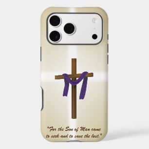 Easter Lent Cross Purple Drape Resurrection Day iPhone 17 Pro Max Case