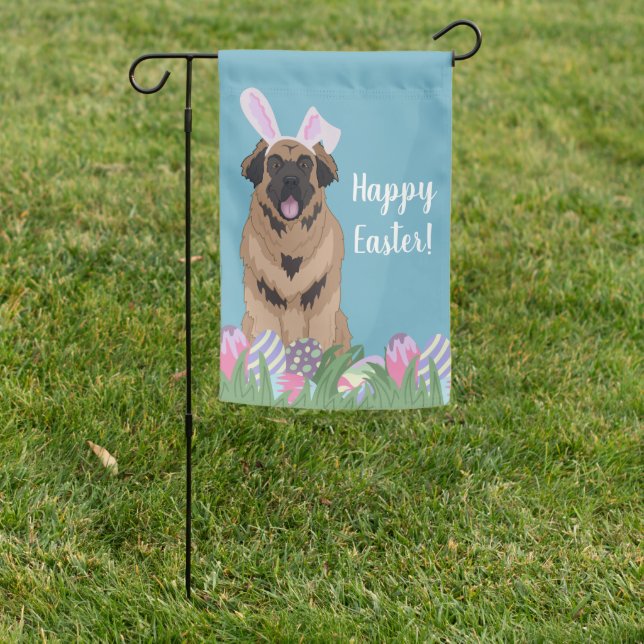 Easter Leonberger  Garden Flag (In SItu)