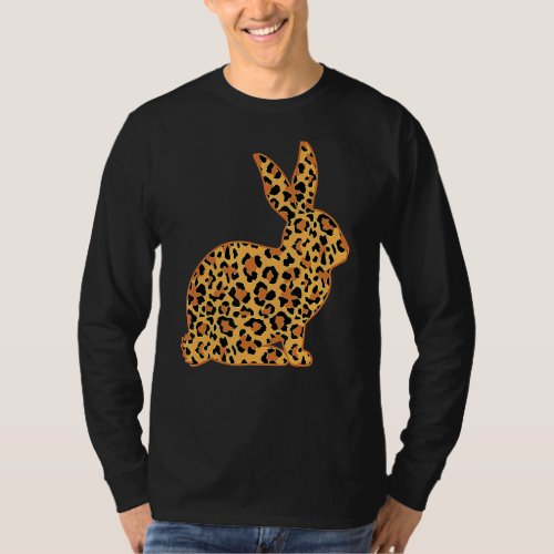 Easter Leopard Bunny Happy Easter Day Egg Party Ra T_Shirt