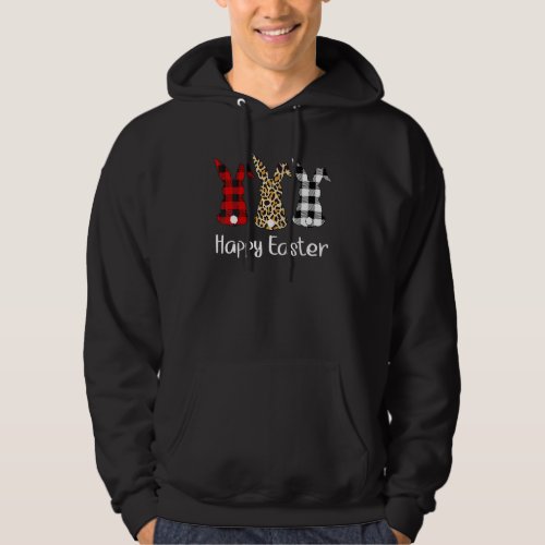 Easter Leopard Bunny Rabbit Palm Sunday Girls Wome Hoodie