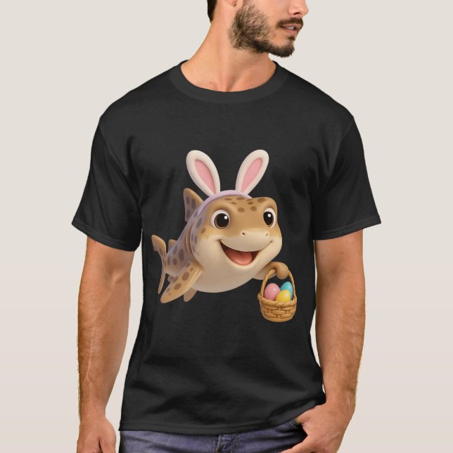 Easter Leopard Shark T-Shirt (Front)