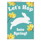 Easter | Let's Hop into Spring Bunny & Flowers (Front)