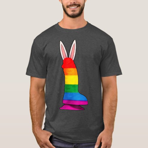 Easter LGB Gay Lesbian Pride Rainbow LGB Flag T_Shirt