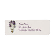 Easter Lilies Balloon Vintage Address Labels