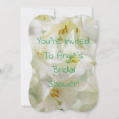 Easter lilies bridal shower invitation (Front)