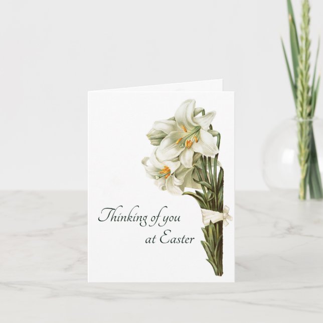 Easter Lilies Holiday Card (Front)