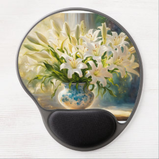 Easter Lilies & Vase Gel Mouse Pad