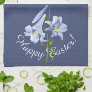 Easter Lily Bouquet Kitchen Towel