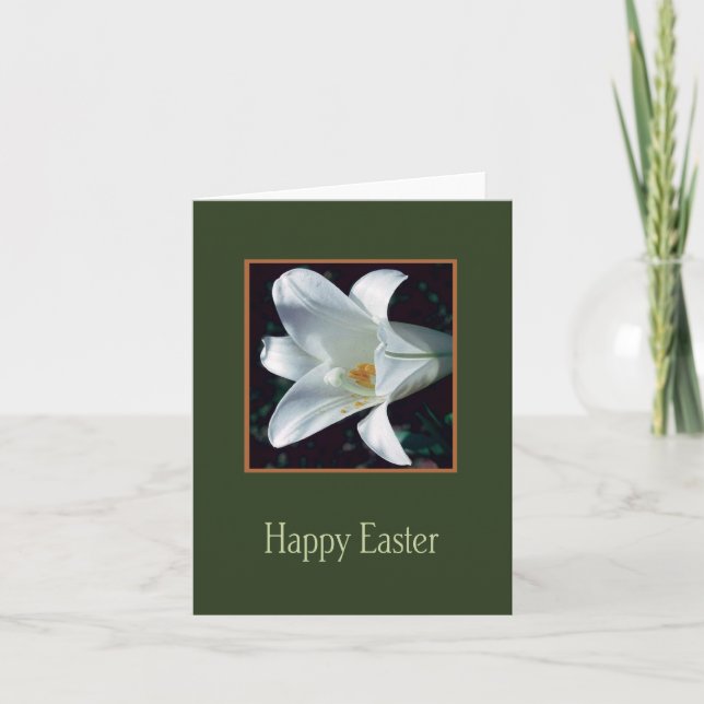 Easter Lily Card1 Holiday Card (Front)