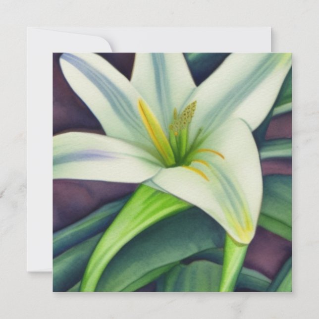 Easter Lily Holiday Card (Front)