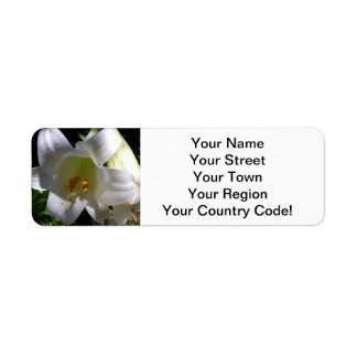 Easter Lily White Label