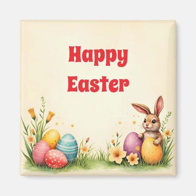 Easter Little Rabbit Popular Collection Magnet (Front)
