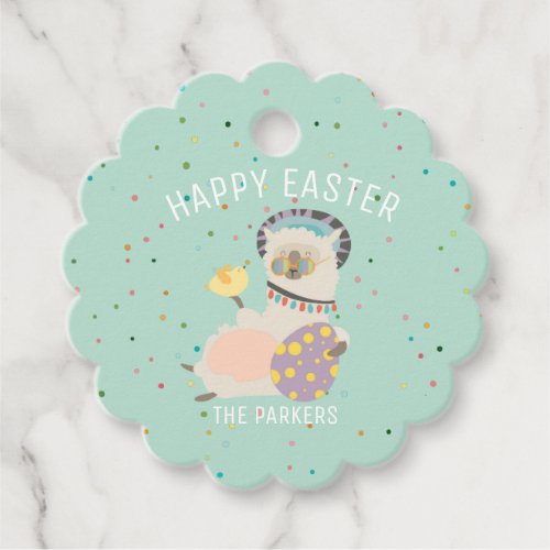 Easter Llama  Cute Favor Tags