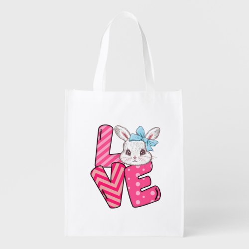 Easter Love Grocery Bag