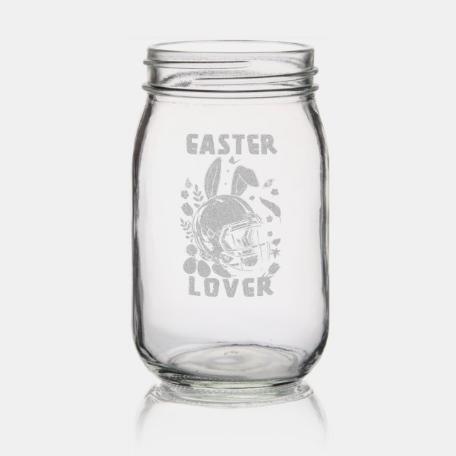 Easter Lover Mason Jar (Glassware)