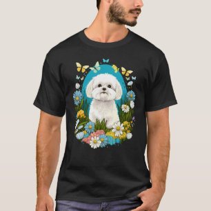 Easter Maltese dog Bunny Eggs Dog on Easter Maltes T-Shirt