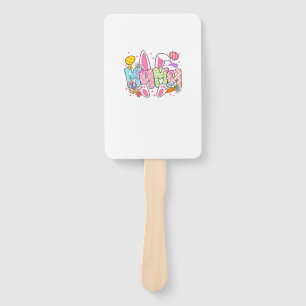Easter Mama Bunny Ears Coquette Bow Easter Rabbit  Hand Fan