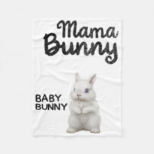 Easter Mama Bunny Shirt Easter Pregnancy Mom By Bu Fleece Blanket