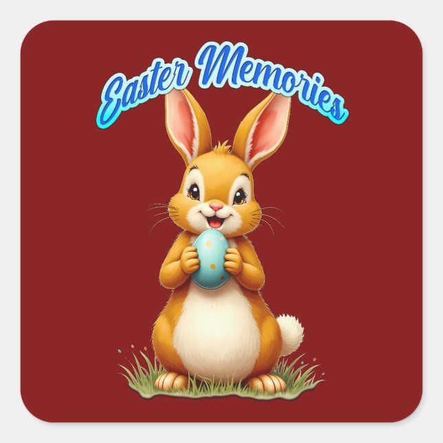 Easter Memories – Cute Bunny - Sticker (Front)