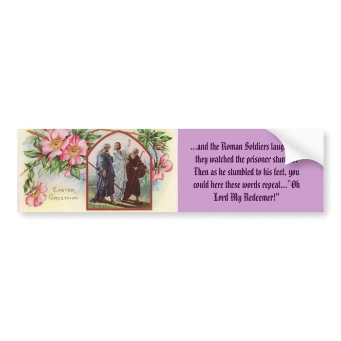 Easter Message Sticker Bumper Stickers