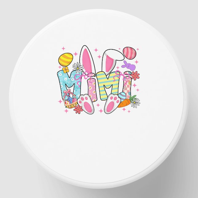 Easter Mimi Bunny Ears Coquette Bow Easter Rabbit  Mini Candle Favors (Front)