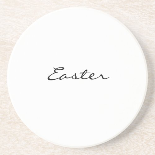 Easter Minimal Modern Typography Coaster