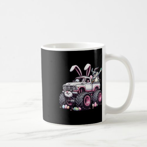 Easter Monster Truck Dabbing Bunny Monster Truck L Coffee Mug
