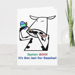 Easter: Moo! Holiday Card