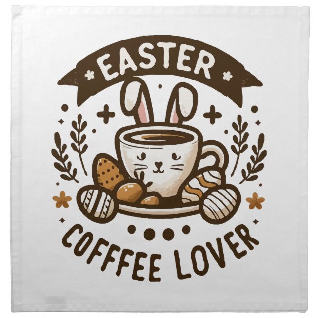 Easter Morning Brew Cloth Napkin (Front)