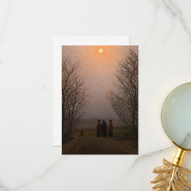 Easter Morning by Caspar David Friedrich Thank You Card (Front/Back In Situ)