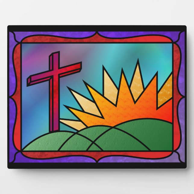 Easter Morning Photo Plaque (Front)