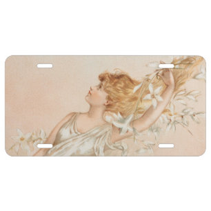 "Easter Morning" - Vintage Print, L. Prang & Co. License Plate