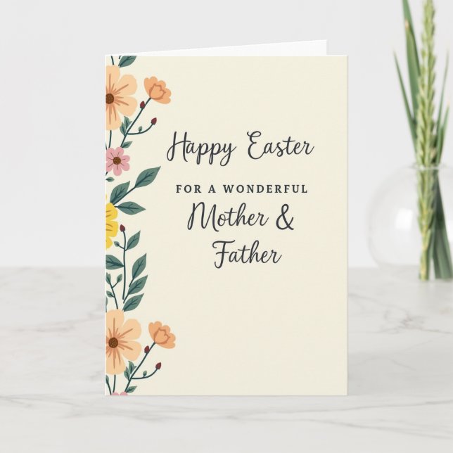 Easter Mother Father Card (Front)