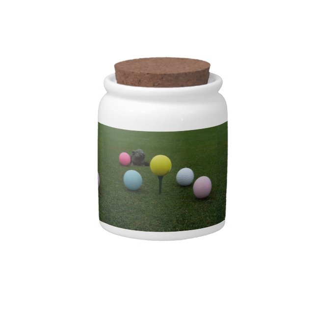 Easter mountain golf course candy jar (Front)