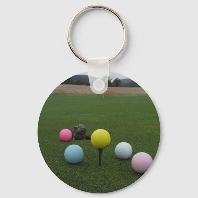 Easter mountain golf course keychain (Front)