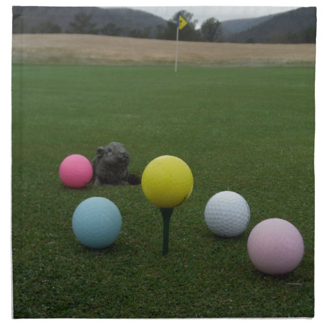 Easter mountain golf course napkin (Front)
