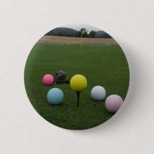 Easter mountain golf course pinback button
