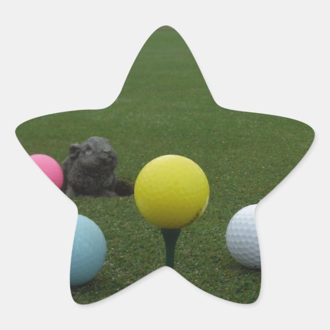 Easter mountain golf course star sticker (Front)