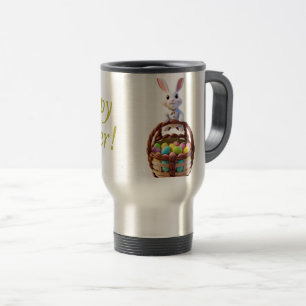 Easter mug,bunny,eggs travel mug